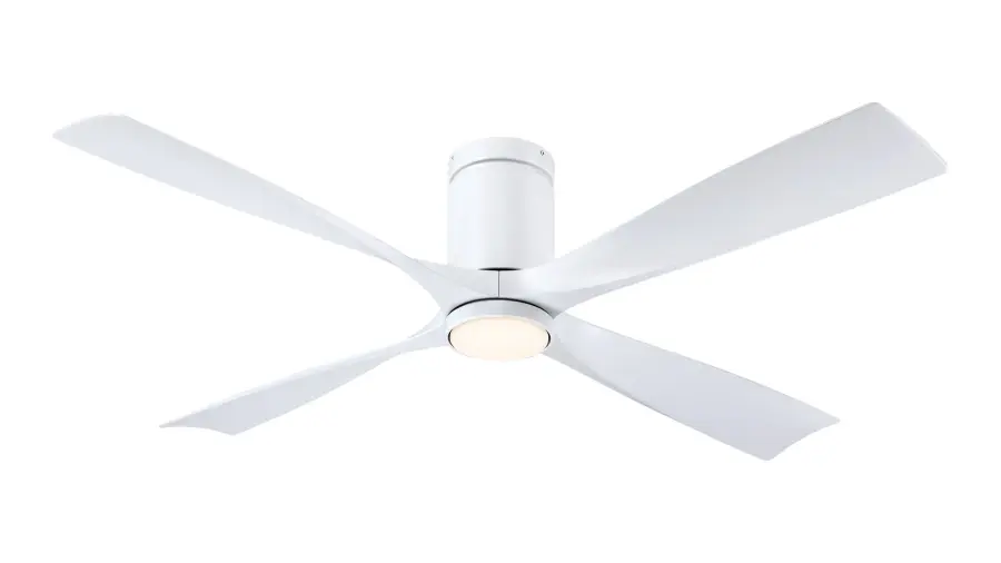 AireFlush 52" Flush Mount Ceiling Fan with LED Light - Image 1
