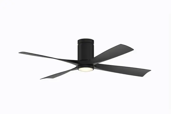 AireFlush 52" Flush Mount Ceiling Fan with LED Light - Image 3