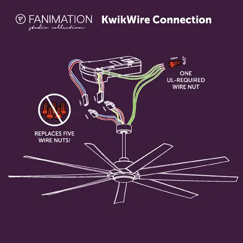 EightyFour 84" Large Diameter Ceiling Fan with LED Light - Image 11