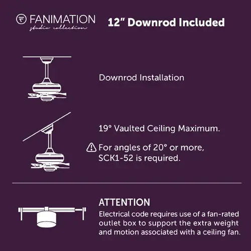 EightyFour 84" Large Diameter Ceiling Fan with LED Light - Image 8