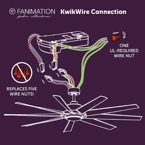 SixtyFour 64" Ceiling Fan with LED Light - Image 11