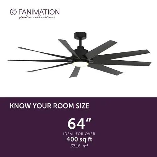 SixtyFour 64" Ceiling Fan with LED Light - Image 3
