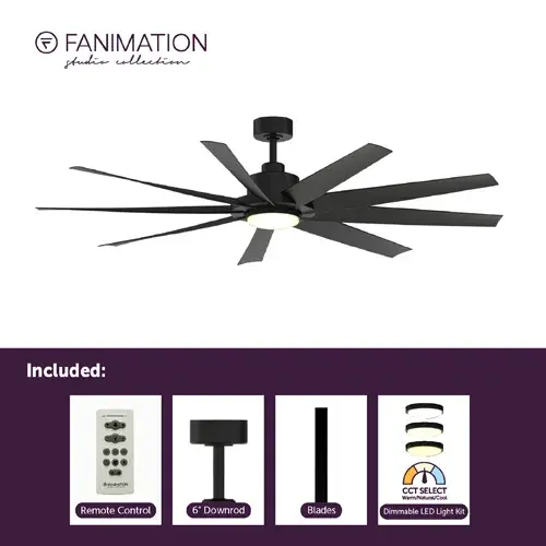 SixtyFour 64" Ceiling Fan with LED Light - Image 4