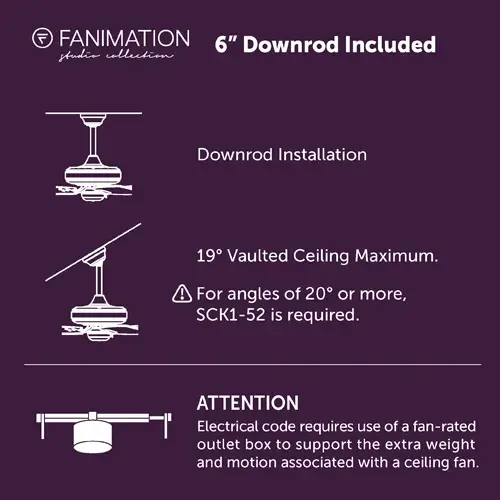 SixtyFour 64" Ceiling Fan with LED Light - Image 8