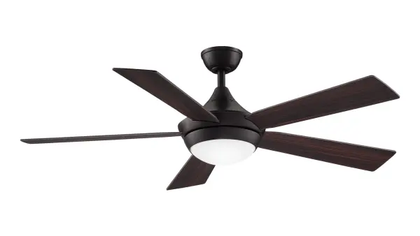 The Aire Drop delivers exceptional airflow at 5,693 CFM with impressive 87 CFM/watt efficiency. Features include 3-speed AC motor, reversible wood-tone blades, integrated 18W LED with color temperature selection, and remote control.