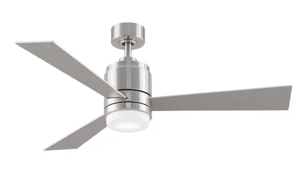 The Pylon™ delivers impressive 4240 CFM airflow with energy-efficient 18W LED lighting. Its sleek 3-blade design and reversible finish options make it ideal for modern spaces requiring powerful, quiet air circulation.