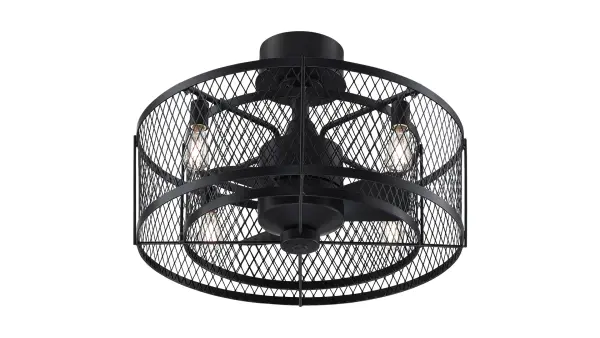The Vintere delivers impressive 1472 CFM airflow with energy-efficient 40W AC motor and integrated LED lighting. Damp-rated for covered outdoor spaces, this 52" three-blade fan features aged bronze finish and remote control convenience.