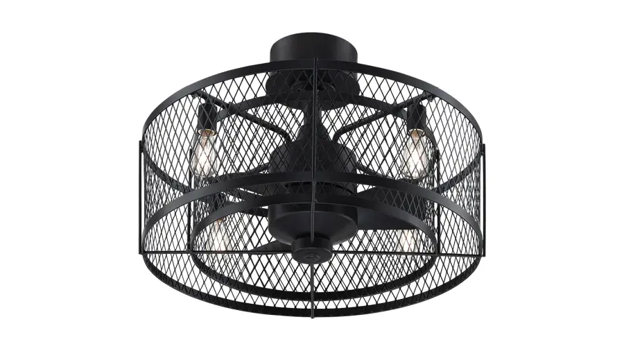 Vintere 52" Damp-Rated Ceiling Fan with LED Light - Image 1
