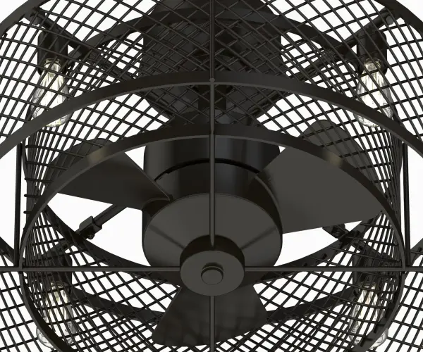 The Vintere delivers impressive 1472 CFM airflow with energy-efficient 40W AC motor and integrated LED lighting. Damp-rated for covered outdoor spaces, this 52" three-blade fan features aged bronze finish and remote control convenience. - alternate view