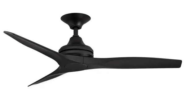 The Spitfire 48" combines contemporary aesthetics with exceptional performance, delivering 5,164 CFM at high speed. Its three-blade design offers a clean, modern look while the damp rating and multiple finish options make it versatile for various spaces.
