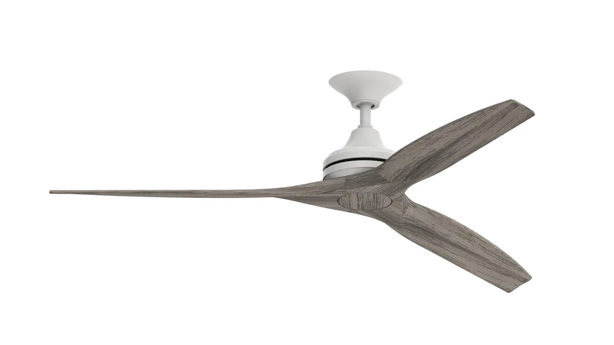 Spitfire Indoor/Outdoor Ceiling Fan AC Motor- Matte White