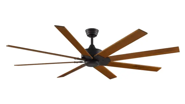 The Levon Custom offers exceptional versatility with multiple finish and blade options, creating a unique look for any space. Features a powerful DC motor with 16 speeds, damp rating for indoor/outdoor use, and impressive airflow efficiency.