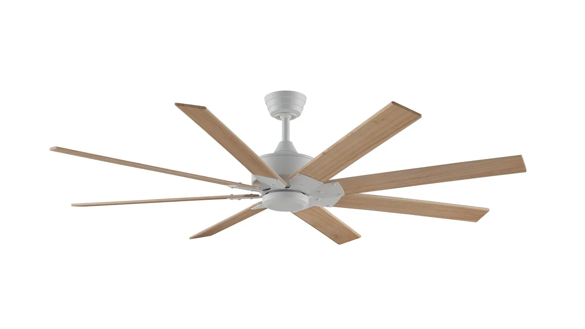 Levon Custom Indoor/Outdoor Smart Ceiling Fan DC Motor- Matte White
