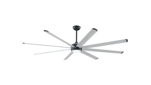 The Stellar™ Custom combines high-performance DC motor technology with smart home integration and wet-rated durability. With four blade size options (56"-84"), 16-speed control, and CCT-selectable LED lighting, it's ideal for large spaces.