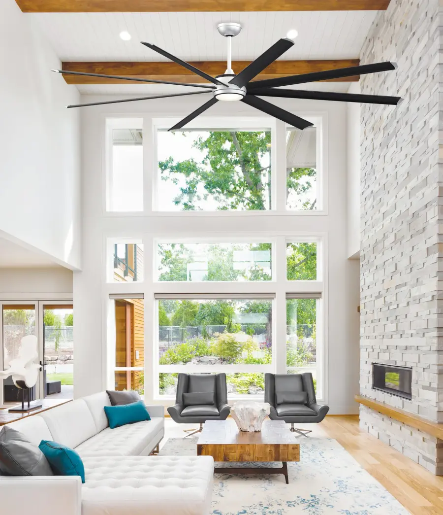 Stellar 96-Inch Ceiling Fan with LED Light - Image 7