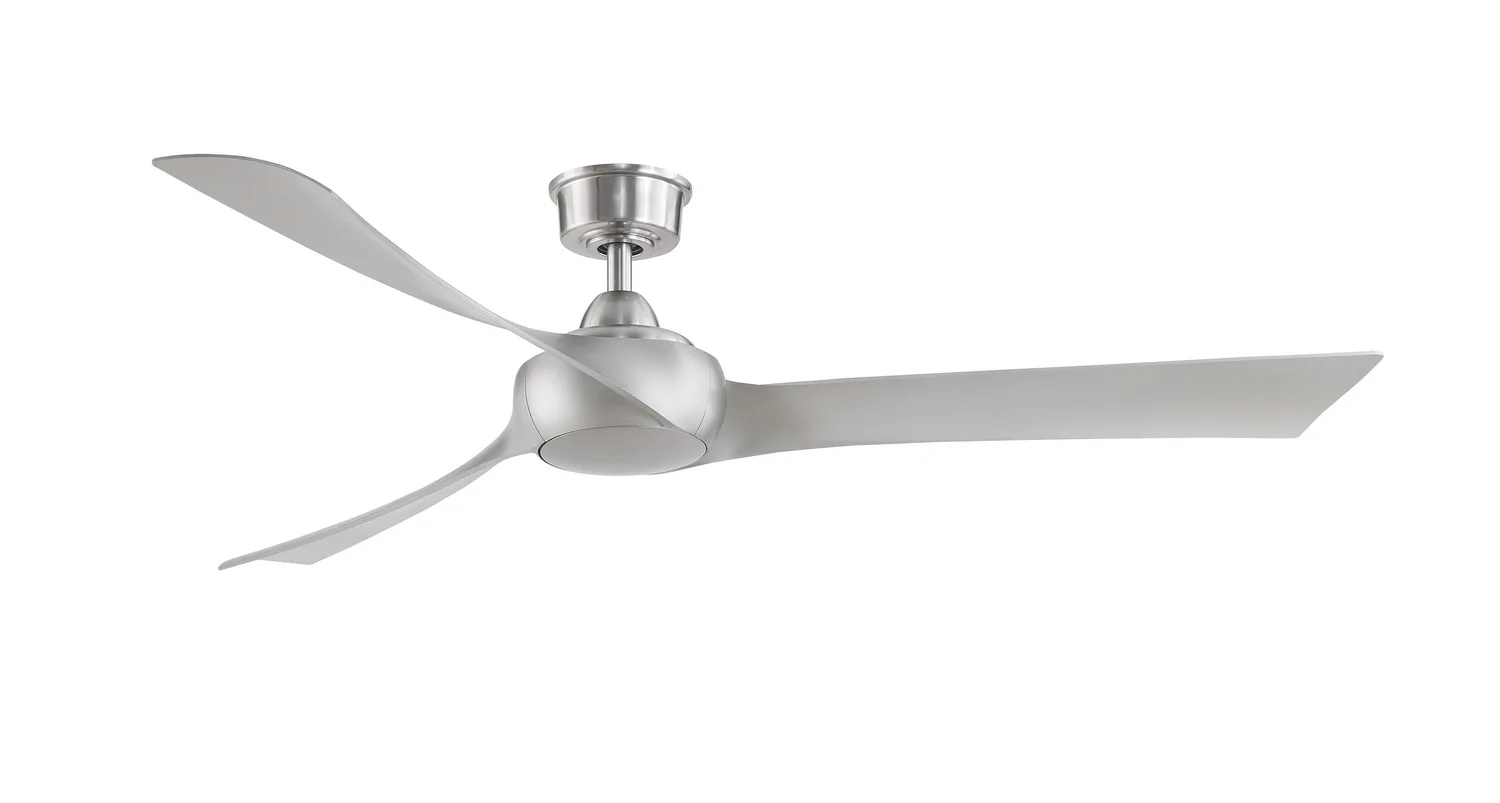 Wrap Custom 64" Ceiling Fan Motor in Brushed Nickel