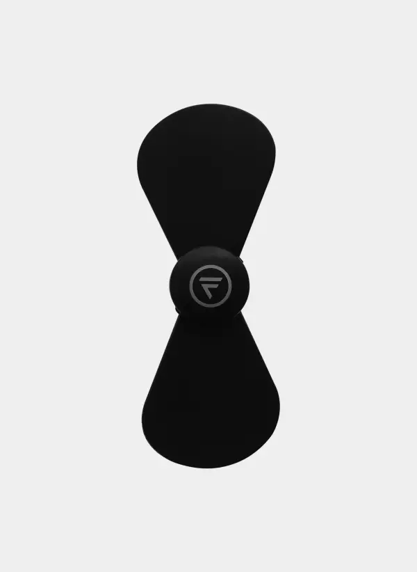 The Baby Breezy™ is a portable, battery-operated fan designed for personal cooling anywhere. With its compact 2-blade design and AAA battery power, it's perfect for desks, bedside tables, or outdoor activities. - alternate view