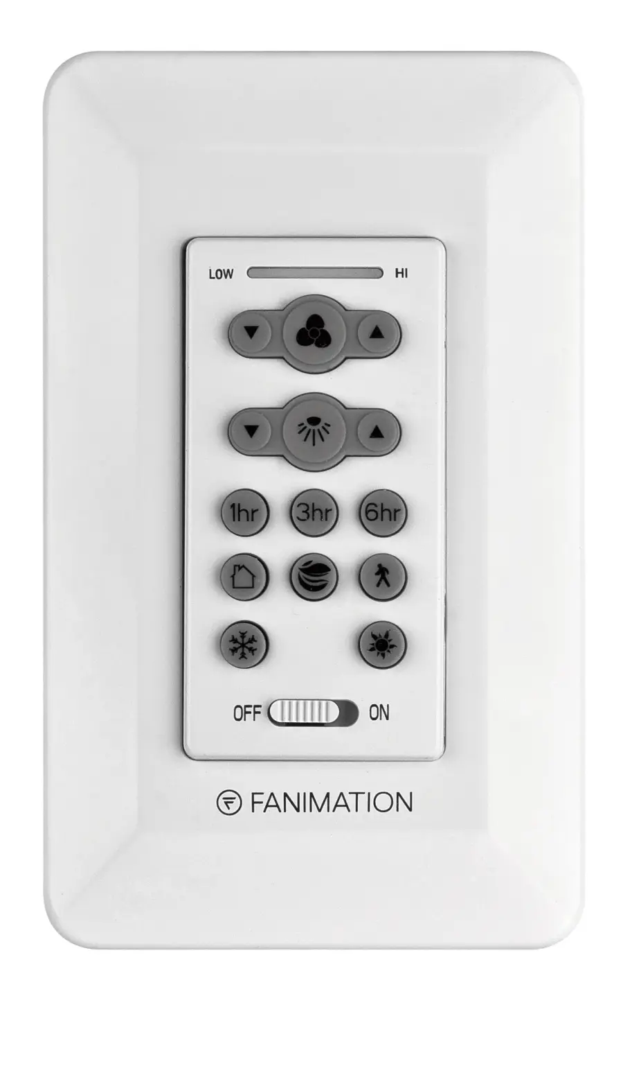 Fanimation Controls Wall Control Reversing in White
