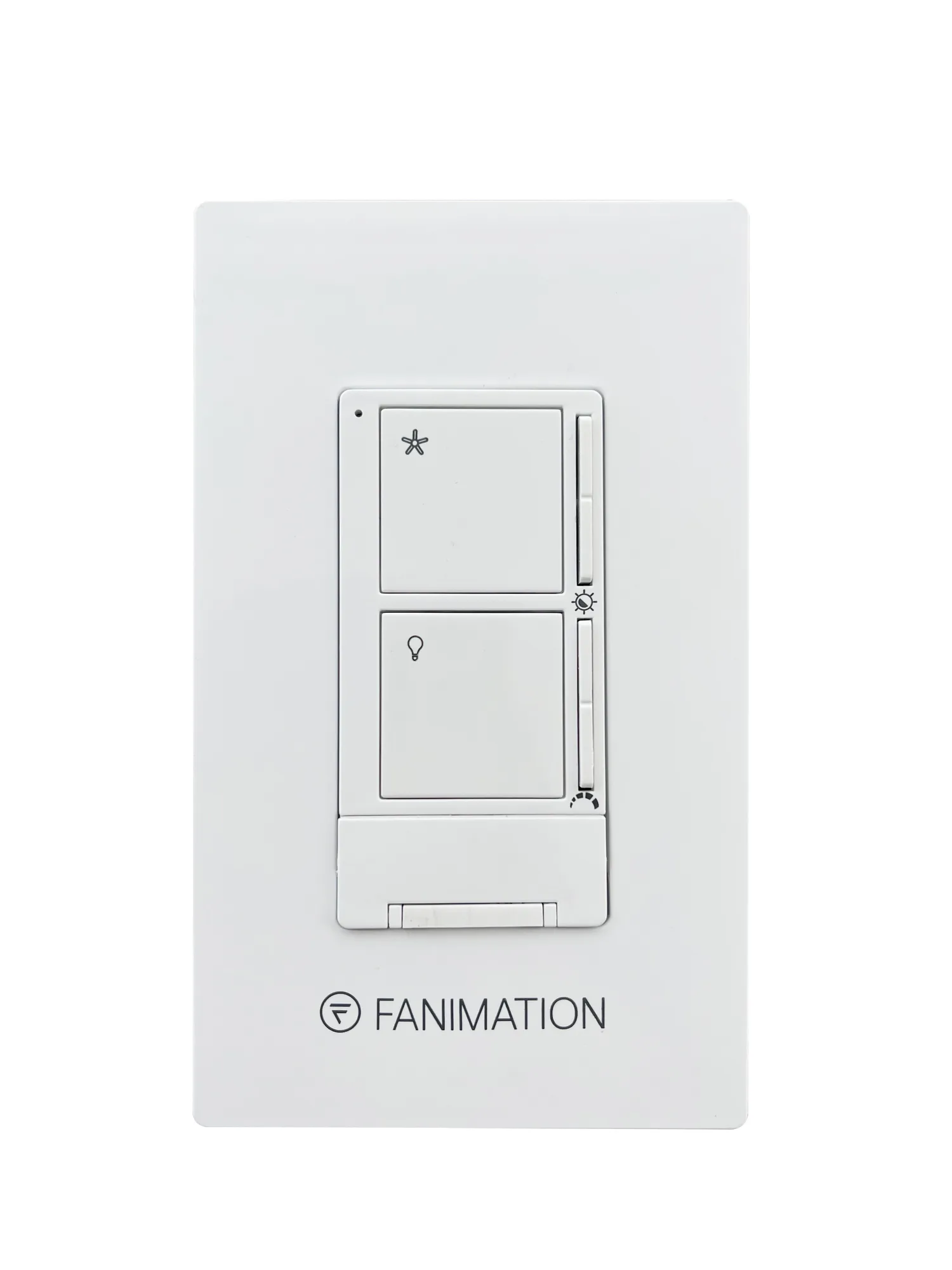 Ceiling Fan Wall Control - 3 Speed Fan and CCT Light - White