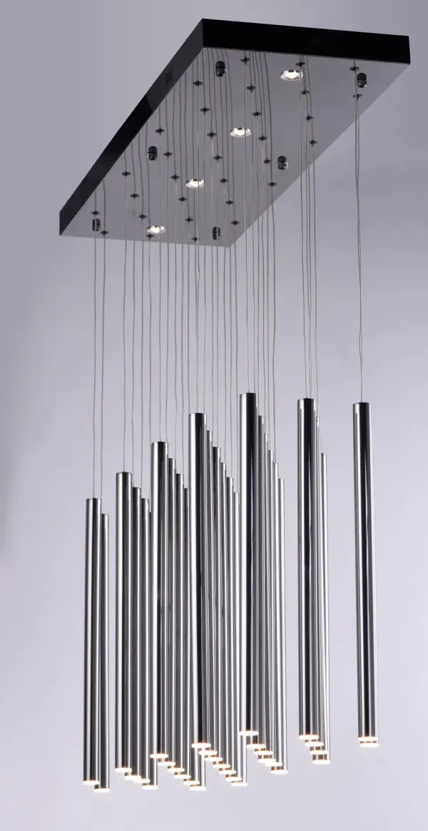 Dramatic 35-Light Sculptural Statement with Integrated LED Technology - Image 2