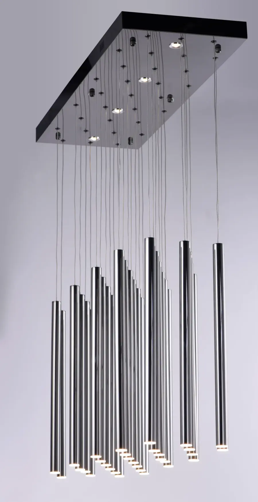 Dramatic 35-Light Sculptural Statement with Integrated LED Technology - Image 2