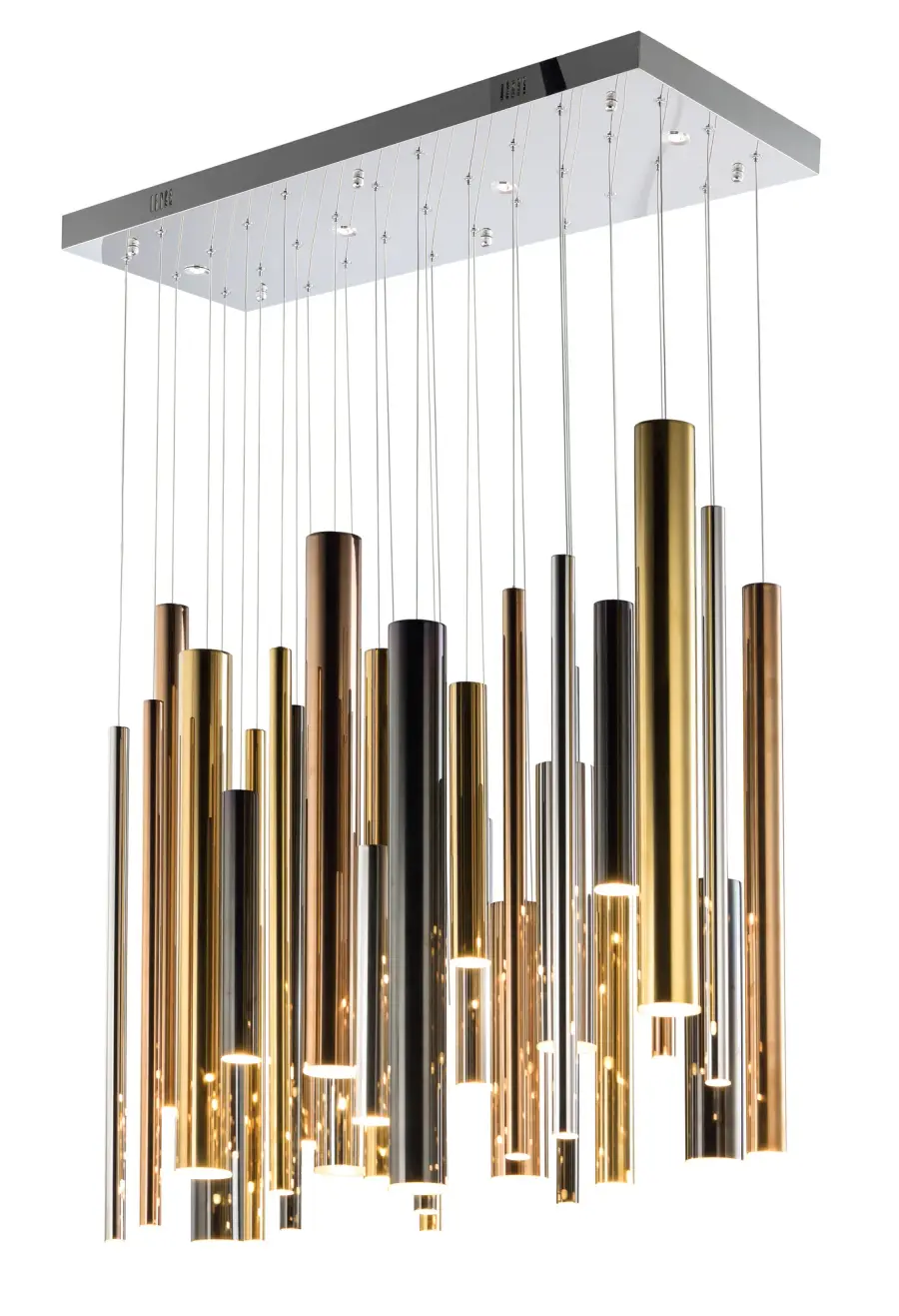 Stunning 31-Light Sculptural Statement with Multi-Finish Elegance - Image 1