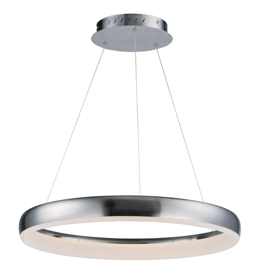 Innertube 24" LED Single Pendant in Satin Nickel - Image 1