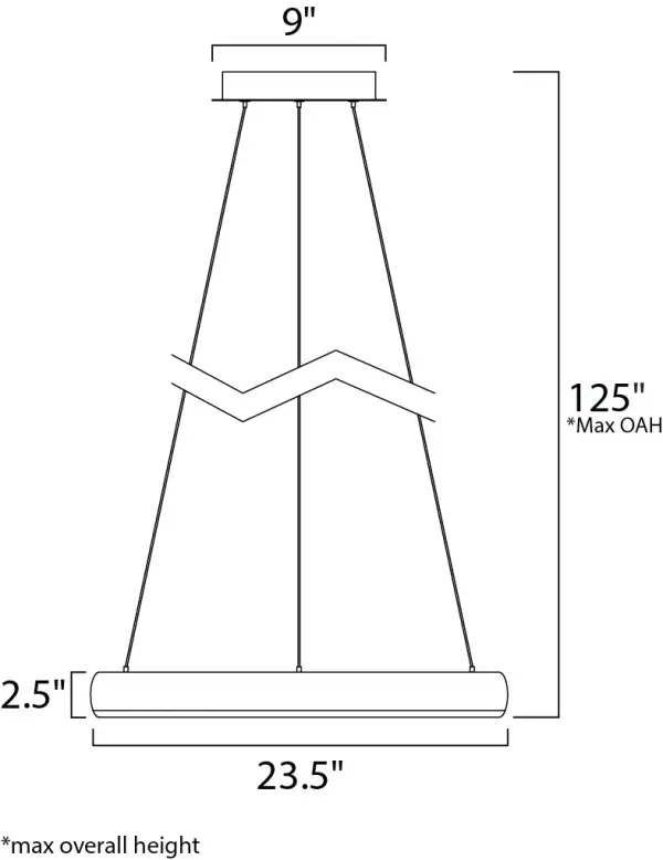 Innertube 24" LED Single Pendant in Satin Nickel - Image 5