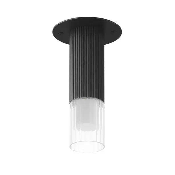 Reeds LED Flush Mount in Matte Black - Image 1