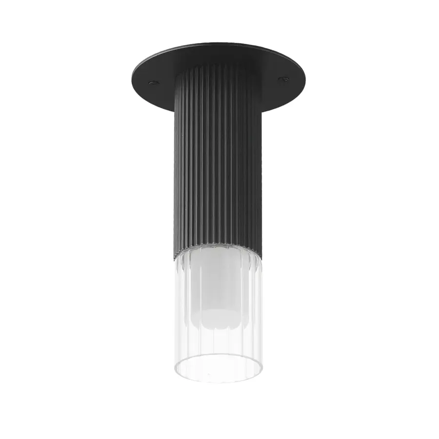 Reeds LED Flush Mount in Matte Black - Image 1