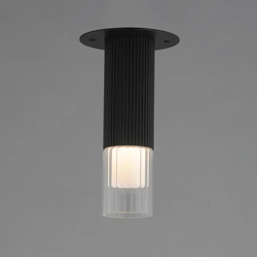 Reeds LED Flush Mount in Matte Black - Image 3