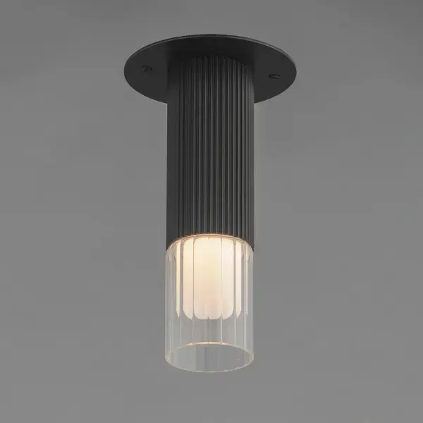 Reeds LED Flush Mount in Matte Black - Image 4
