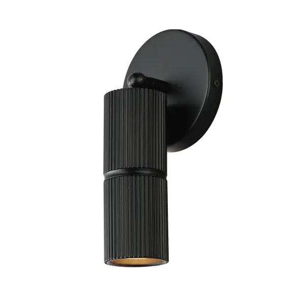 Refined Minimalist Flush Mount with Architectural Texture - Image 1