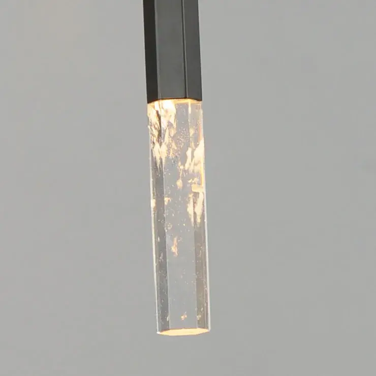 Diaphane Single Pendant Light with Rock Crystal - Image 3