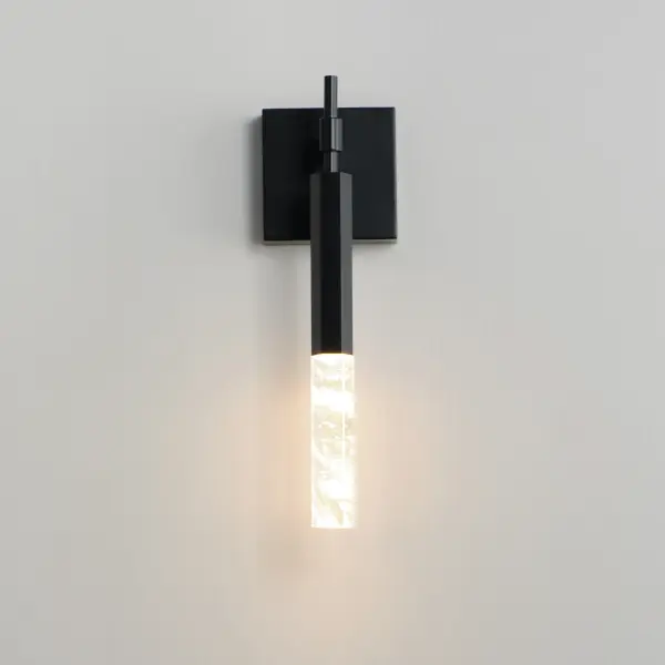 Diaphane LED Wall Sconce in Matte Black - Image 3