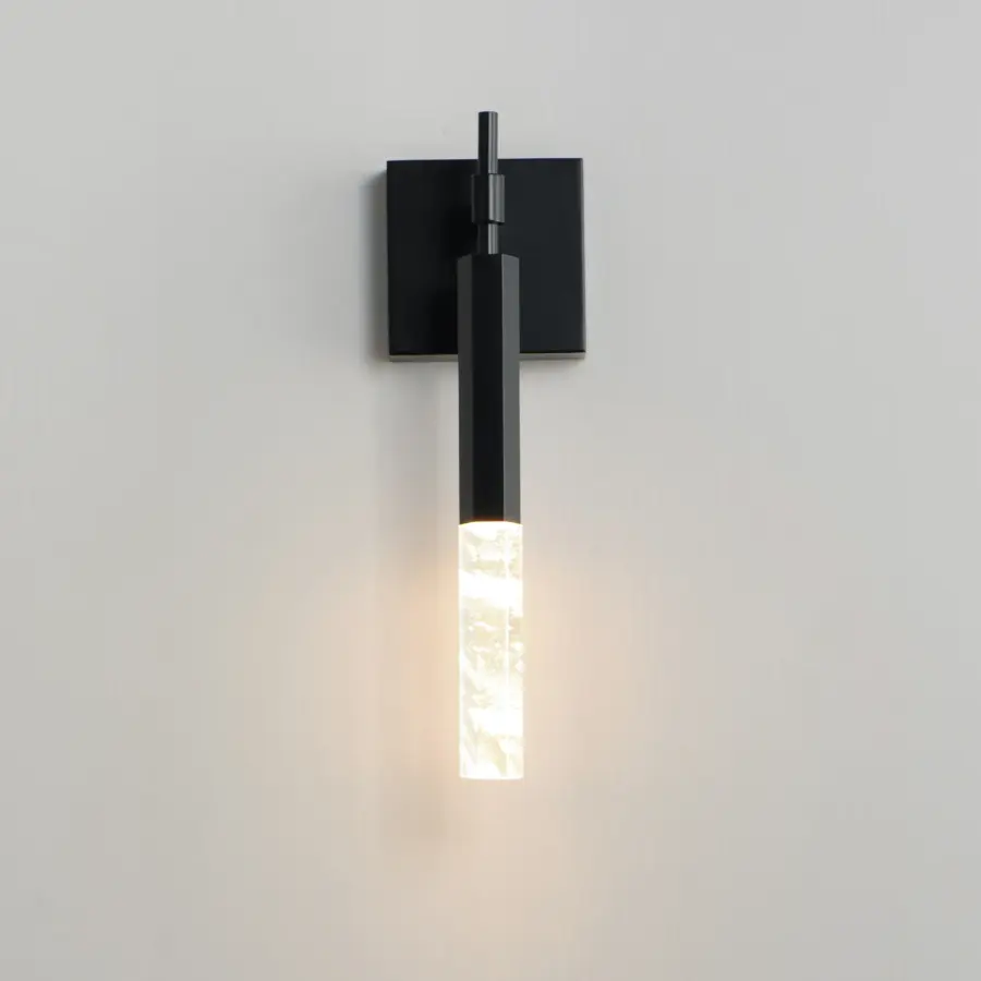 Diaphane LED Wall Sconce in Matte Black - Image 3