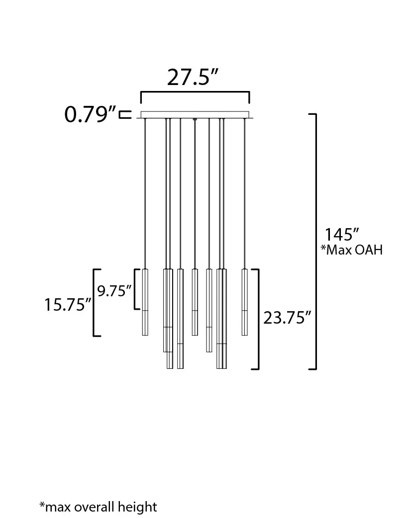 Diaphane 12-Light LED Multi-Tier Chandelier - Image 2
