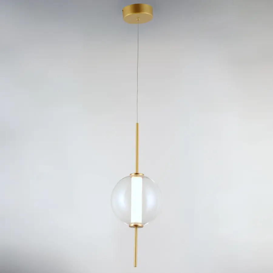 Axle Single LED Pendant in Gold - Image 2