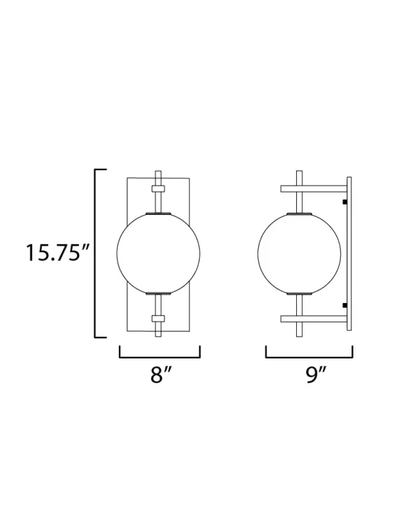 Axle LED Wall Sconce in Gold - Image 2