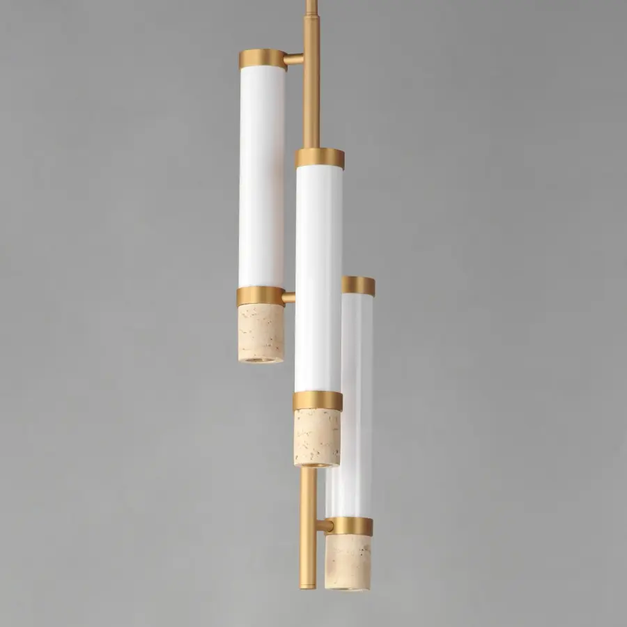 Sophisticated Stone & LED Fusion with Organic Minimalist Appeal - Image 2