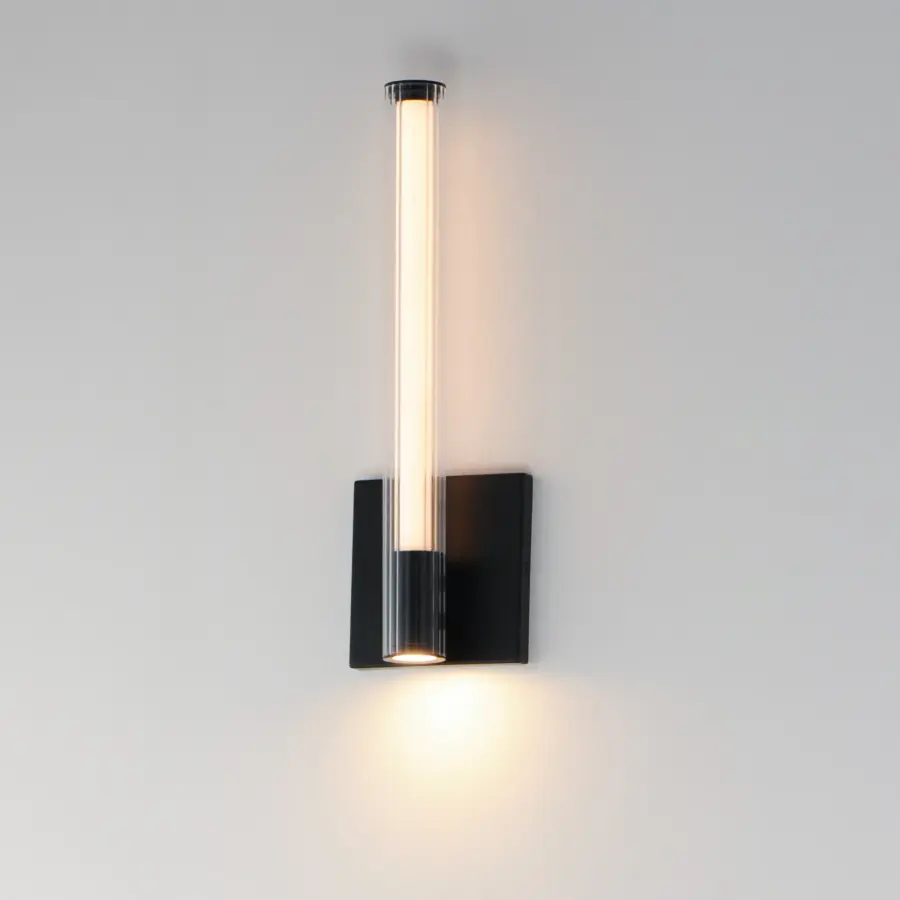 Cortex 14" LED Wall Sconce in Matte Black - Image 4