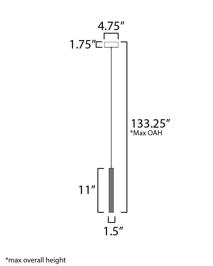 Cortex Single Pendant in Natural Aged Brass - Image 5