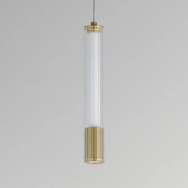Cortex Single Pendant in Natural Aged Brass - Image 2
