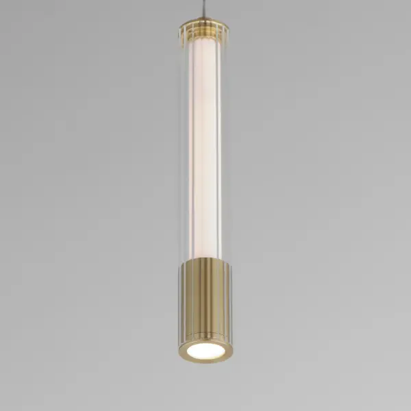 Cortex Single Pendant in Natural Aged Brass - Image 4
