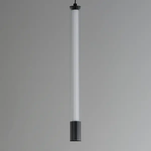 Cortex Single LED Pendant in Matte Black - Image 2