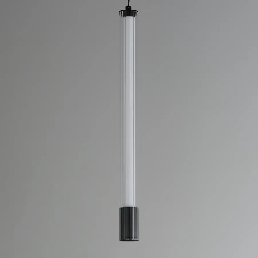 Cortex Single LED Pendant in Matte Black - Image 2