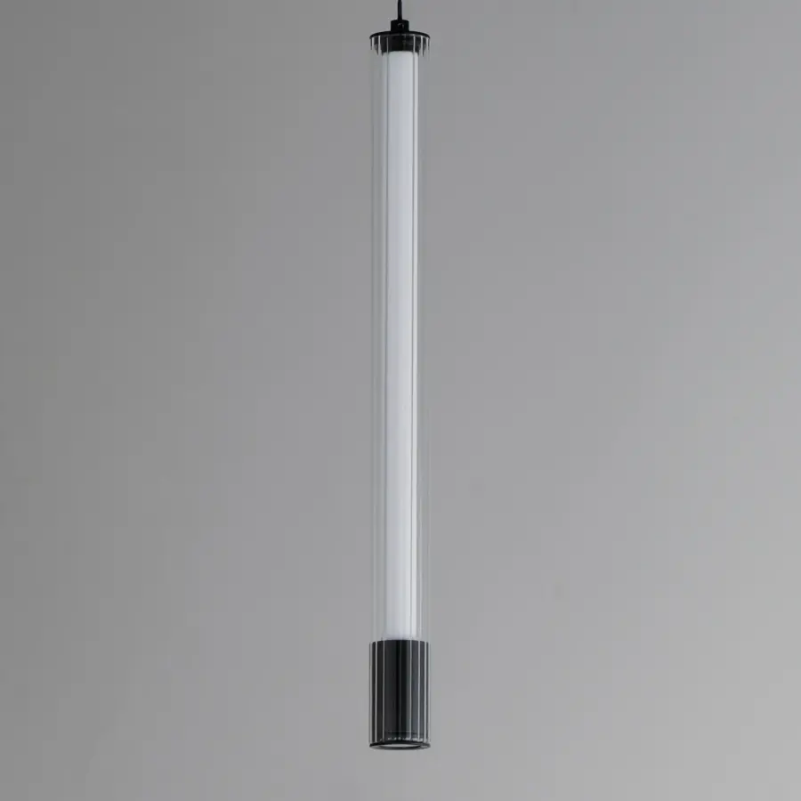 Cortex Single LED Pendant in Matte Black - Image 3