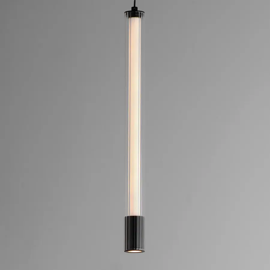 Cortex Single LED Pendant in Matte Black - Image 4
