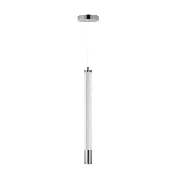 Cortex Single LED Pendant in Polished Chrome - Image 1