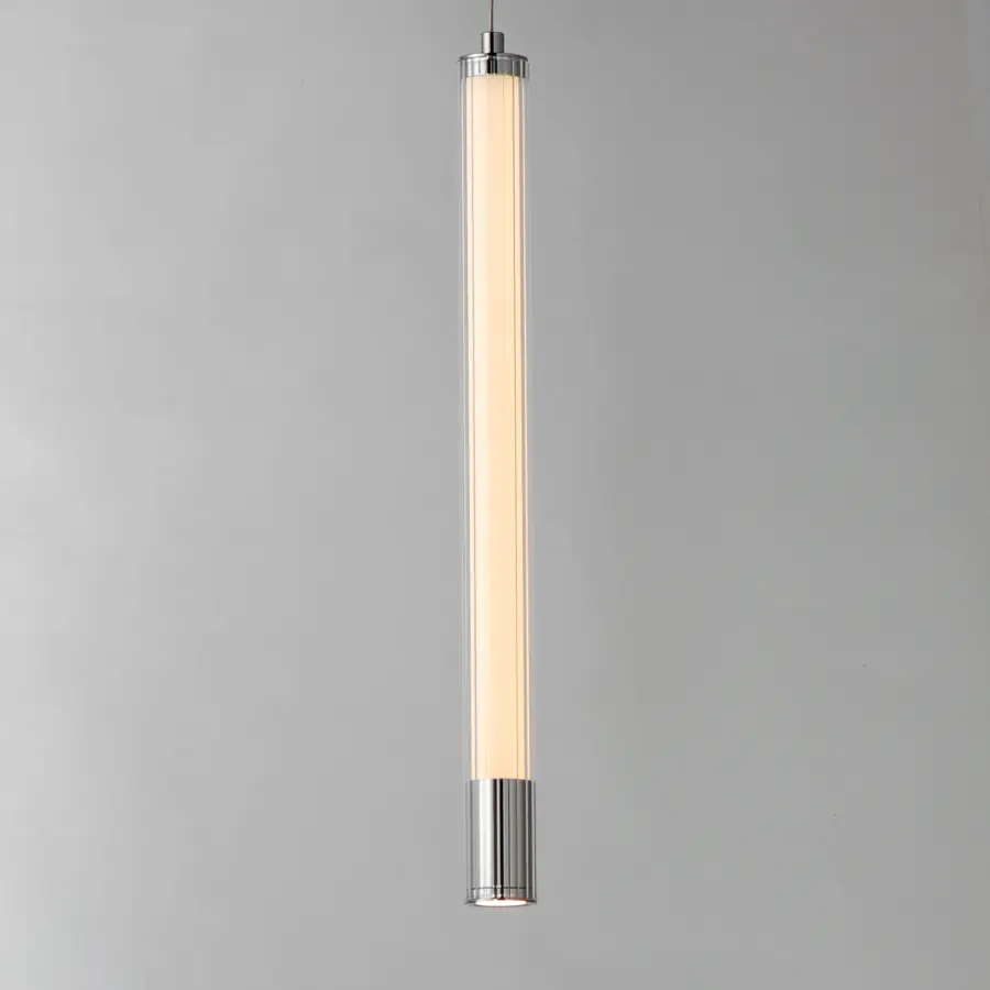 Cortex Single LED Pendant in Polished Chrome - Image 2